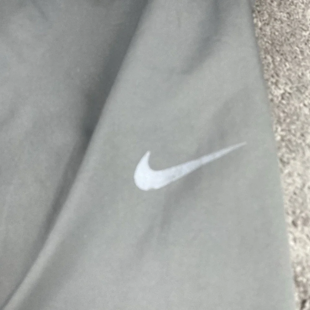Nike Dri-Fit Track Jogger Pants Mens XXL‎ Gray Lined Elastic Waist Zip Ankle